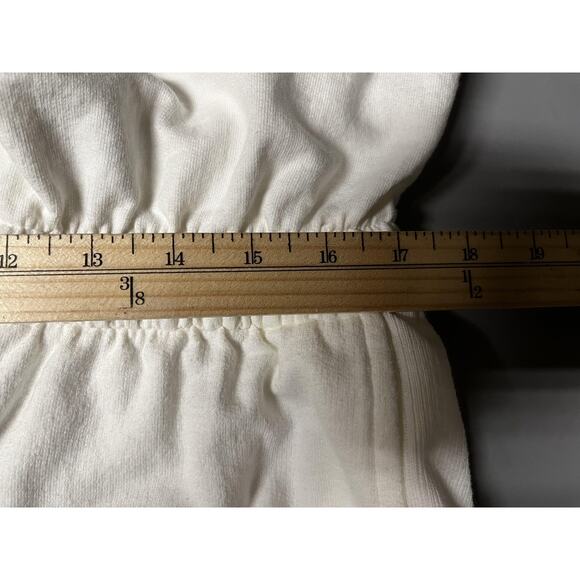 Vintage Saint Germain Paris Jumpsuit Womens 10 White Button Down Embellished 80s - Picture 16 of 16